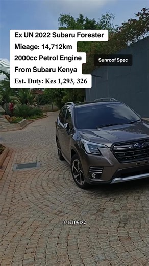 2022 Subaru Forester for Sale in Kenya – Immaculate Condition