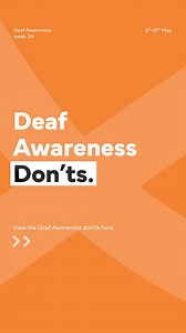 Here are some very important Don'ts that make the key difference when communicating with someone who is deaf or hard of hearing. Become more Deaf Aware with our award winning online deaf awareness course. The course is aimed at organisations and individuals who want to gain an understanding of deaf awareness, gain life skills to improve their communication and improve their organisation’s accessibility. Follow the link in bio to find this course. https://www.signature.org.uk/online-deaf-awarenes