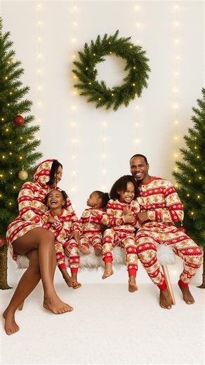 The Saints | Family & Lifestyle | | Opening gifts 🎁 with little hands tearing wrappers in pure excitement, matching PJs 👨‍👩‍👧‍👦✨ that made us look like a cute little Christmas... | Instagram