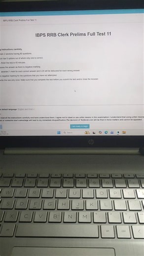 Ibps full test 11 mocktest📚