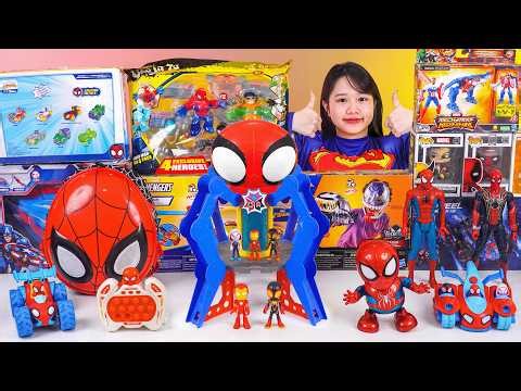 Marvel Spiderman Toys Unboxing Review | Spider Man BackPack | Web-Spinners Web-Quarters Playset