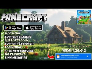 DOWNLOAD Minecraft Final Mod Apk Terbaru 2026 Mod Menu Unlocked All Versi 1.26.0.2
