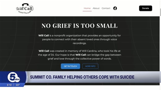 An Akron family is publicly reaching into their own personal pain in order to lift others up and help them with their grief one year after their son Will died by suicide. | News 5 Cleveland