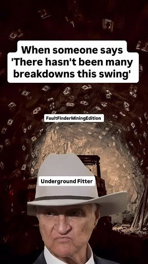 15K views · 1K reactions | You just cursed me.. #mining #mininglife #fifo #mechanic #faultfinder #undergroundmining #undergroundminingequipment #mechanicproblems | Fault Finder Mining Edition | Facebook