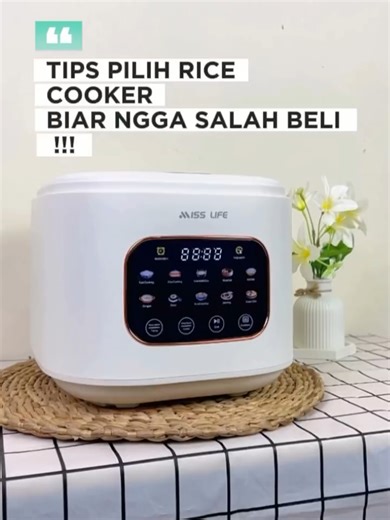 Masak nasi tapi gula turun? 😱🍚 Bukan mitos—ini MAGIC COM LOW SUGAR MISS LIFE. 🪄 Bukan Diet, Tapi Lebih Pintar Masak 🍚🪄 ✔️ Nasi Lebih Sehat. ✔️ Rasa tetap Pulen. ✔️ Cocok Buat diet & Keluarga. 👉 Yukk' Checkout sekarang juga, sebelum kehabisan nih... 🛒🛍️ #misslifeindonesia #fypシ゚viral🖤tiktok #magiccom #fypage #lowsugarricecooker #rendahgula #fypシ゚ #cegahdiabetes #misslifeofficial #digitalmurah