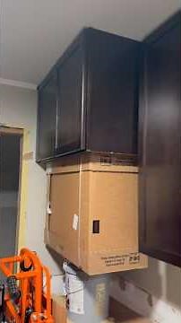 Installing over the refrigerator deep wall cabinet