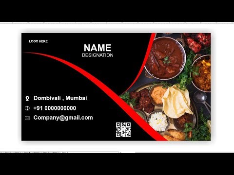Visiting card design in CorelDRAW | Business card design | Coreldraw tutorial | Graphic design