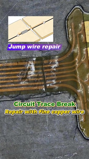 🔧What to do if a circuit trace is broken? 📘 1-minute jump wire repair tutorial #SUNSHINETOOLS #RELIFE #PhoneRepairTools #circuitboardrepair #PCBrepair #Jumpwire | Guangzhou Sunshine Electronic Technology Co., Ltd.