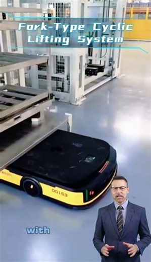 Fork Type Cyclic Lifting System for Distribution Center Automation