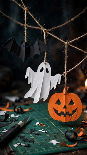 Spooky Paper Cut Decorations for Halloween #art #halloween #halloween2026
