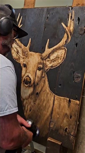Whitetail deer carving. Available!