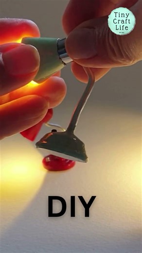 WORKING MINI LAMP From SCRATCH #80sMiniature #RetroDecor #80sMiniature #Miniatures #Shorts