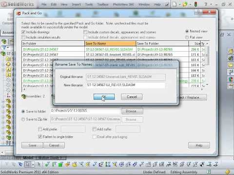 SolidWorks Pack and Go overview