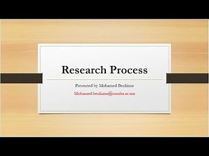 The research process 8 steps