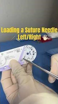 How to load a SUTURE Needle right/left hand #sutures #surgicaltechnologist #surgeonlife