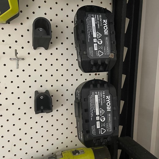 Ryobi 18v Battery Mount - Pegboard Mounted (STL File for 3D Printing) - Etsy