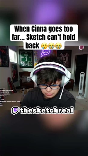Things just got real 😳 Cinna makes Sketch tear up #fyp #streamer #sketch