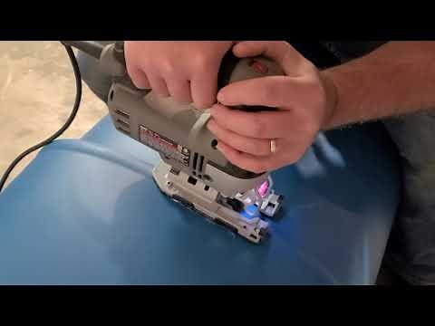 Khmer Garden in USA | How To Cut And Shorten 55 Gallon Plastic Barrel Using Dremel Tool And Jig Saw