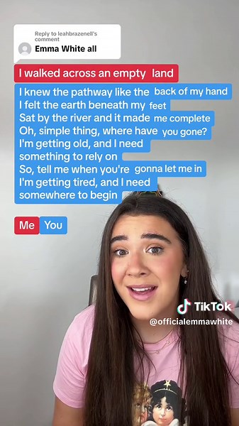 Somewhere Only We Know Duet with Emma White