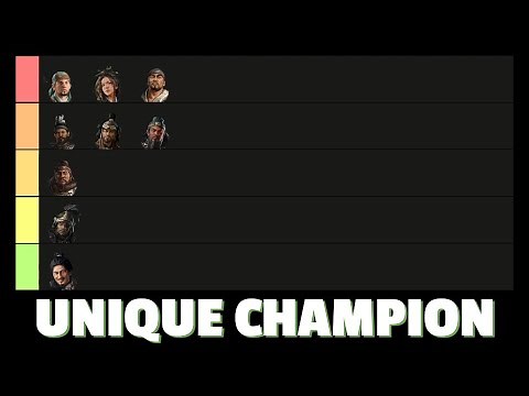 Unique Champion Tier List | Total War: Three Kingdoms Characters Tier List