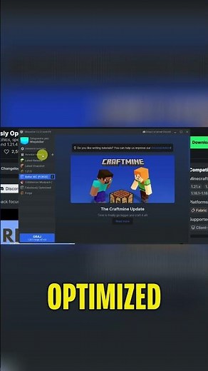 Fabulously Optimized: Jak Zainstalować Modpack Minecraft! #shorts