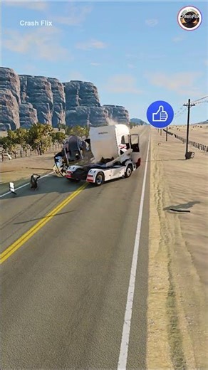 Realistic Highway Car Crashes🚗💥 #realisticcarcrashes #carcrashes #beamngdrive