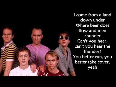 Men at work - Down under (LYRICS)