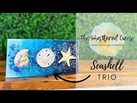 DIY Seashell Trio | Beginner Glass & Resin Art Tutorial