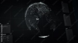 Cyber Ip Code Data Track By An Advanced Scanning Interface Software. High Tech Security Code Firewall Scan Interface On A Modern Computer Screen. Binary Code Scan Interface With Digital Global Map.