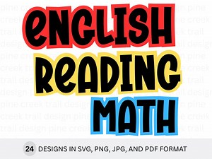 Classroom Subject Labels SVG Bundle: Teacher Organization (digital Download - Etsy