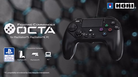 HORI Fighting Commander OCTA - Tournament Grade Fightpad for PlayStation 4, PlayStation 5, and PC - Officially Licensed by Sony