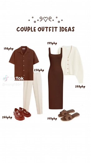 Couple Outfit Ideas in Brown Colors - Matching Clothes for GF and BF
