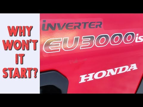 New Honda eu3000 Generator WON'T START? Check this out!!
