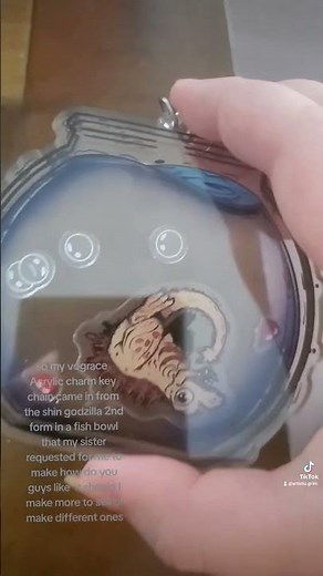 shin godzilla 2nd form keychain