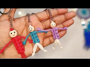 Cute Macrame doll keychain || keychain Gift