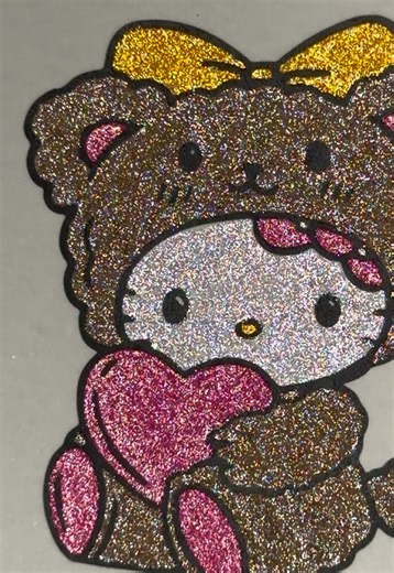 Hello Kitty Coloring with Glitter and Gel Pens