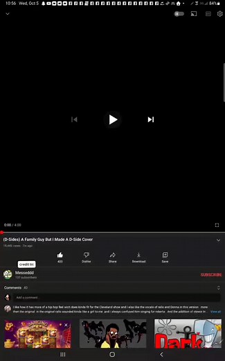 W Messeddd (the YouTube who made the music and video I recorded)