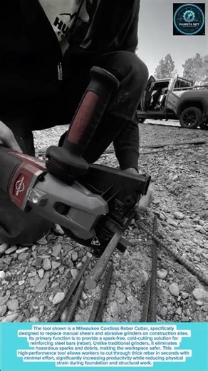 Best Rebar Cutter tool with cordless power system for fast metal cutting#toollife #tool