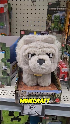 Cute Minecraft Wolf Plush #minecraft #minecraftmovie #wolf #viralshorts