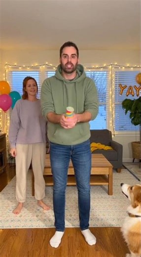 Hilarious moment as pets comically play dead after a toy Confetti explosion! #funny #comedy #dogs