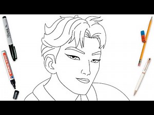 How To Draw Abby K-Pop Demon Hunters Easy Step By Step | KPop Demon Hunters Art Lesson