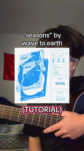TUTORIAL | “seasons” by wave to earth #seasons #wavetoearth #guitartutorial #guitartok #w2e