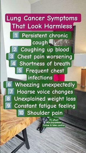 10 Lung Cancer Symptoms That Seem Harmless | Early Signs #HealthTips