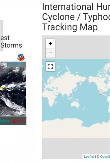 International Hurricane / Cyclone / Typhoon Tracking Map on 23rd April - Cyclocane.com