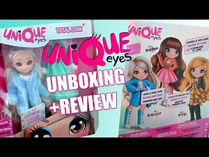 Unboxing Review Unique Eyes Doll Size Fit Comparison with Barbie Rainbow High Bratz LOL Surprise OMG
