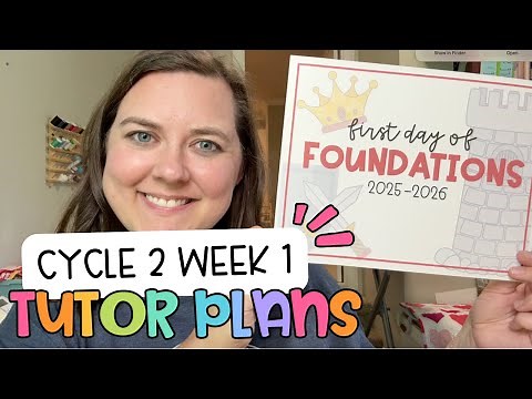 CC Cycle 2 Week 1 Tutor Plans (Apprentice class ages 6&7)