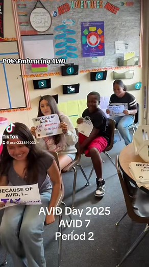 AVID Day 2025 AVID 7/period 2 @Moreno Valley Unified @AVID Center #AVIDDay2025 #xyzbca