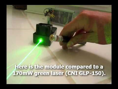200mW Green Laser Module from DX: Review + DIY Lab Laser Project