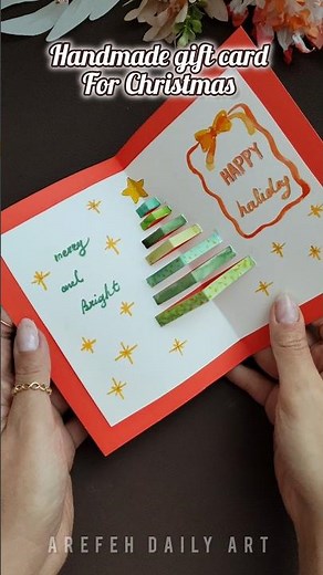 how to make Handmade Christmas Gift Cards