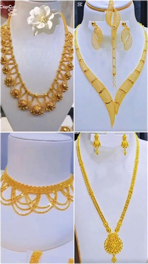 lightweight gold necklace set 2026 #gold #ذهب #goldjewellery #shorts